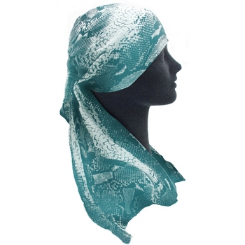 Susan Daniels - Scarf Headband - Light Blue Python (1)