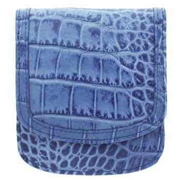 Taxi Wallets  - Alligator Print - Denim
