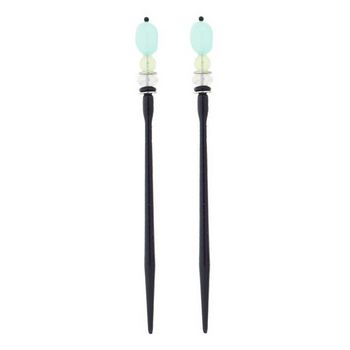 Mei Fa - Hairstyx - Wade - Long Black Hairsticks - (Set of 2)
