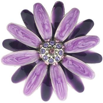 Yochi - Sunflower Brooch Pin - Shades of Purple (1)